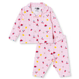 HelloBaby Fruit Print Long Sleeve Baby Pyjama Set (3-6 Months to 2-3 Years) Pink - ebebek