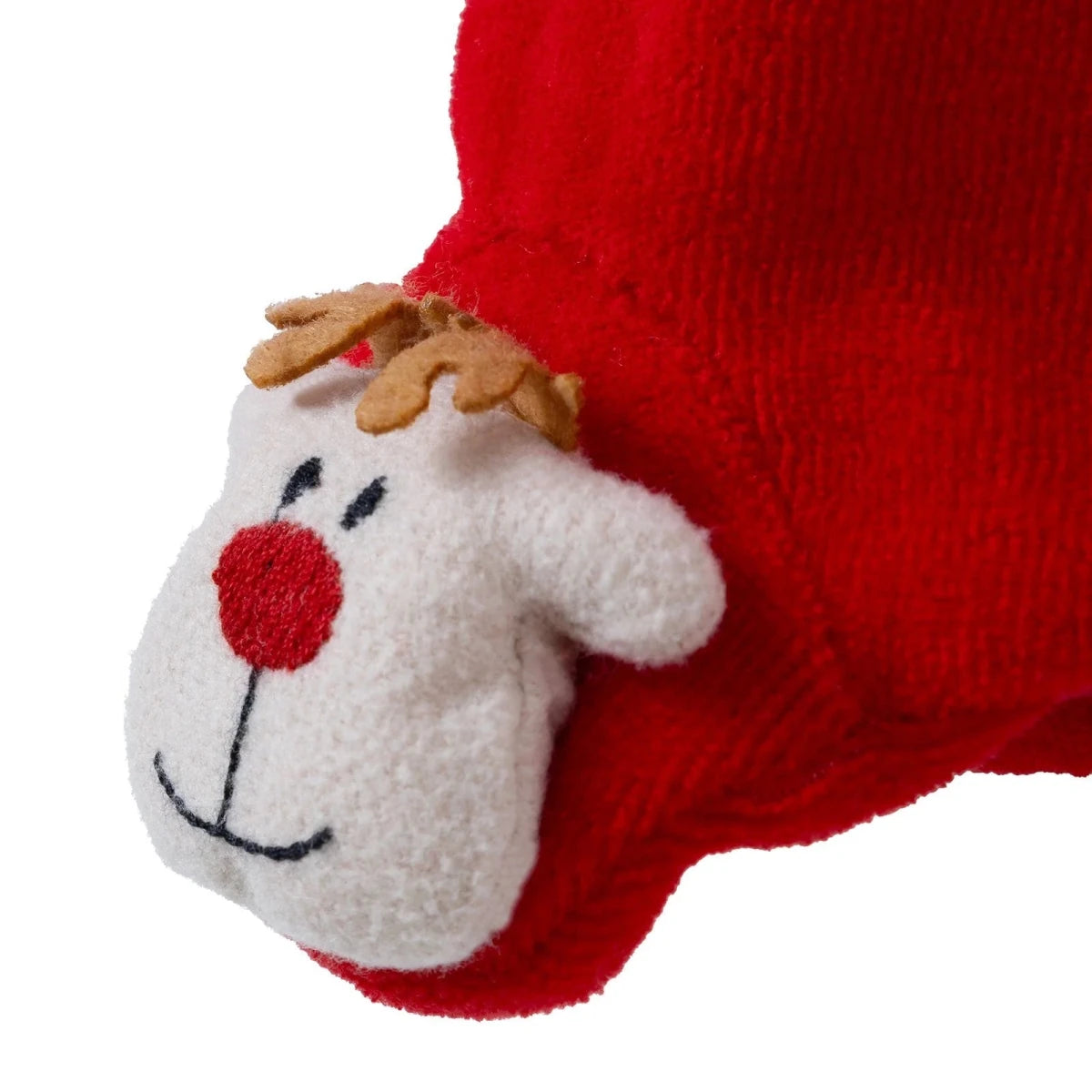 HelloBaby Reindeer Embroidered Velour Footed Baby Bottoms (Newborn to 6-9 Months) Red - ebebek
