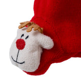 HelloBaby Reindeer Embroidered Velour Footed Baby Bottoms (Newborn to 6-9 Months) Red - ebebek
