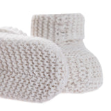 Kitti Knitted Baby Booties (One Size) Beige - ebebek