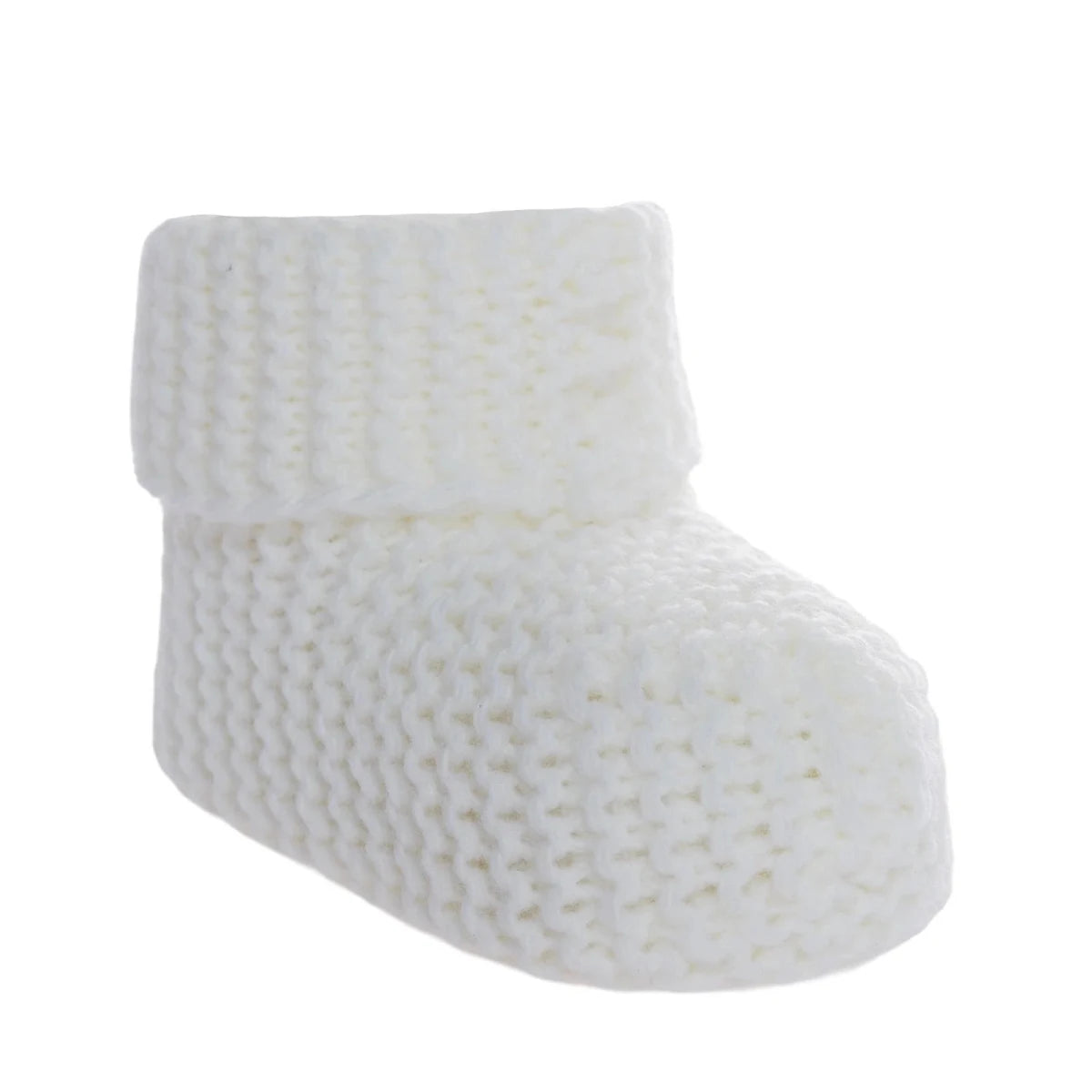 Kitti Knitted Baby Booties (One Size) Ecru - ebebek