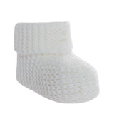 Kitti Knitted Baby Booties (One Size) Ecru - ebebek