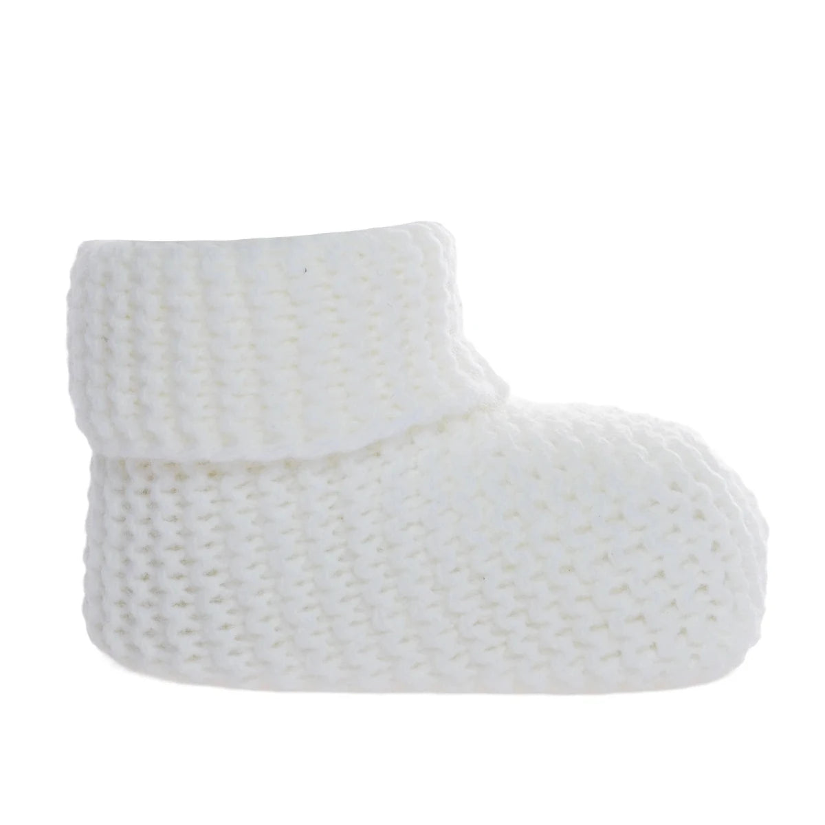 Kitti Knitted Baby Booties (One Size) Ecru - ebebek