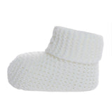 Kitti Knitted Baby Booties (One Size) Ecru - ebebek