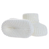Kitti Knitted Baby Booties (One Size) Ecru - ebebek