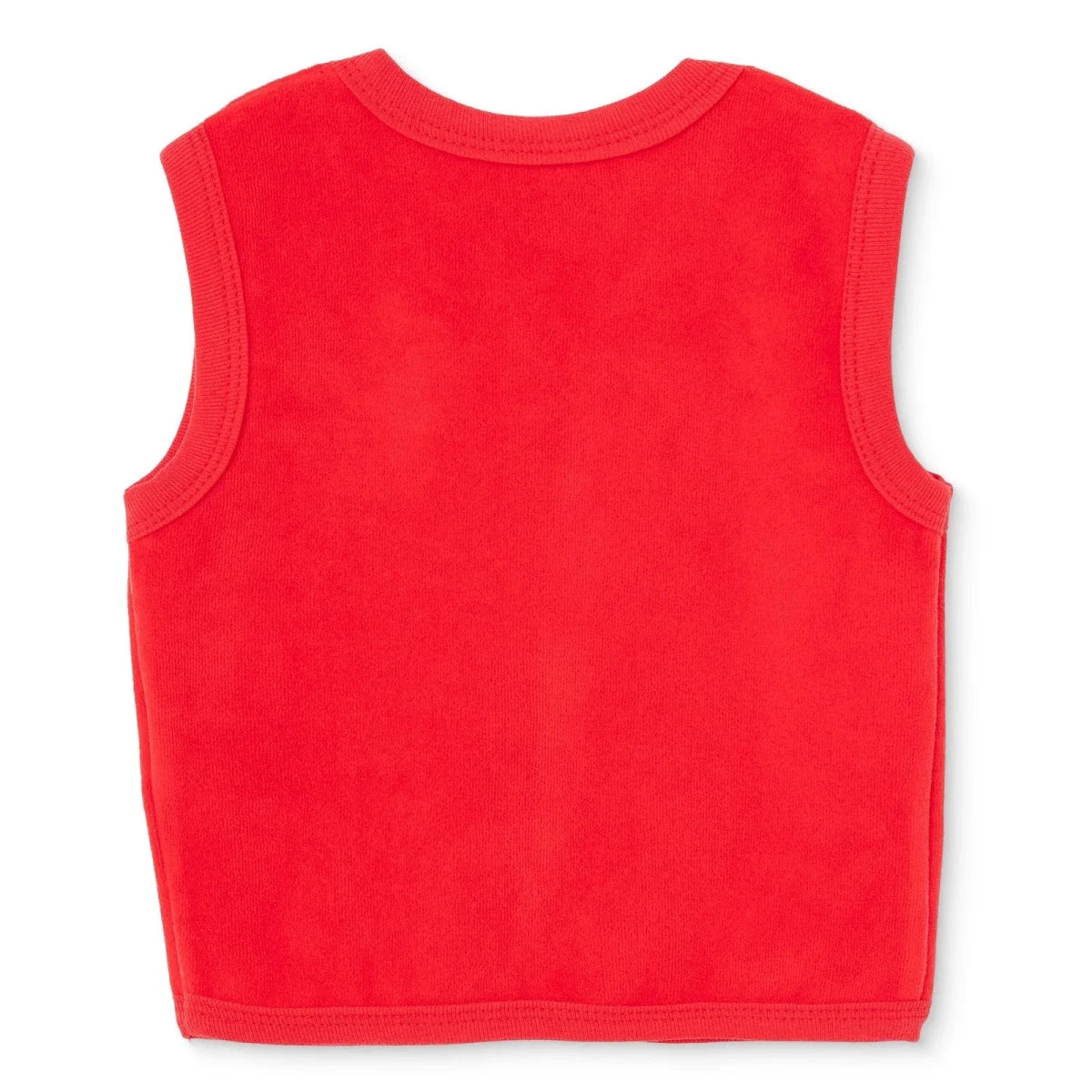 HelloBaby Deer Print Velour Baby Gilet (Newborn to 6-9 Months) - Red Red - ebebek