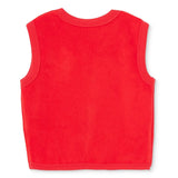 HelloBaby Deer Print Velour Baby Gilet (Newborn to 6-9 Months) - Red Red - ebebek