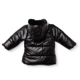 Midimod Water-Repellent Hooded Baby Coat (12 Months to 2-3 Years) Black - ebebek