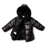 Midimod Water-Repellent Hooded Baby Coat (12 Months to 2-3 Years) Black - ebebek