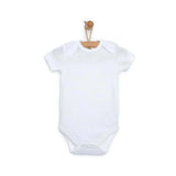 HelloBaby Unisex White Short Sleeve Bodysuits 12 Pack - White