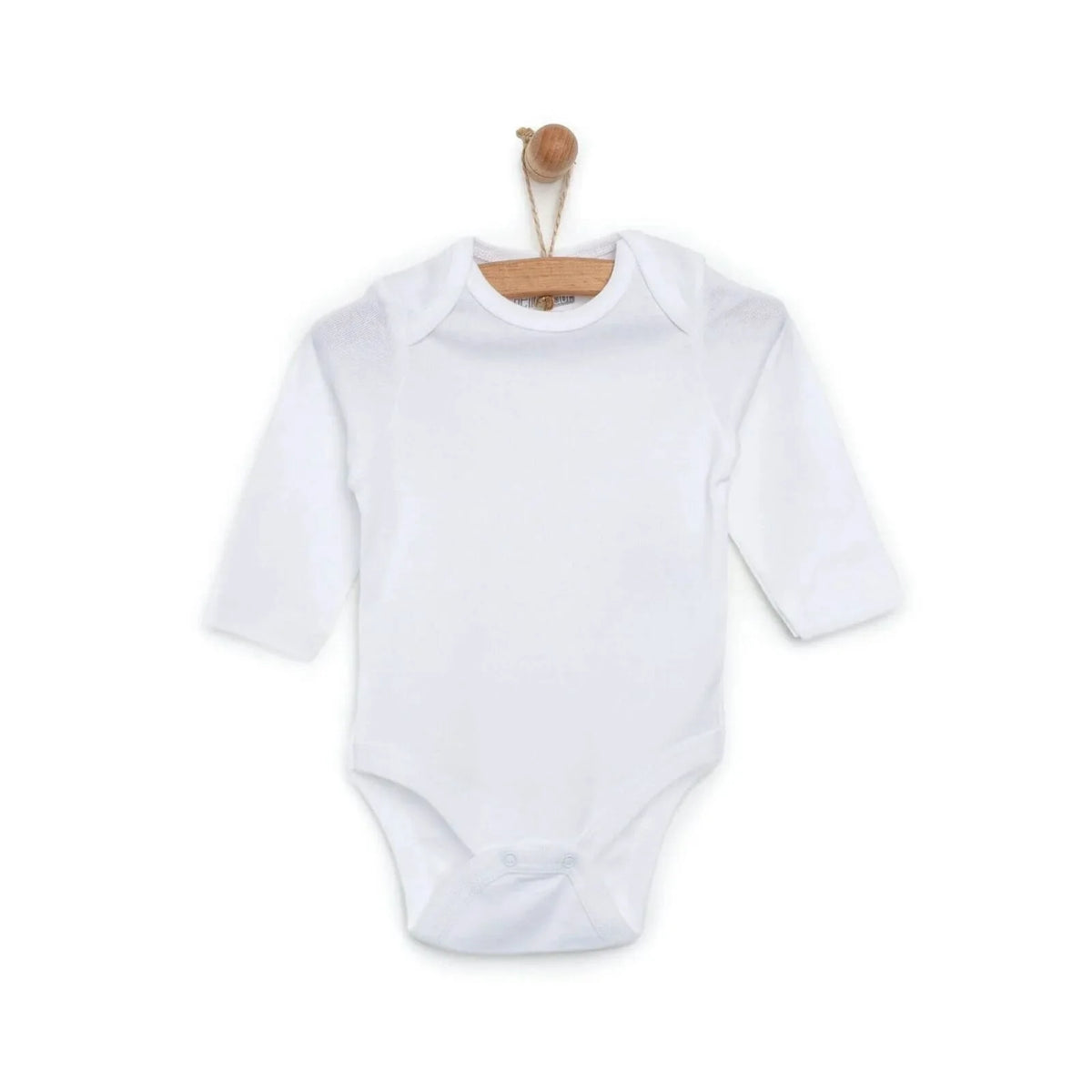HelloBaby Unisex White Long Sleeve Bodysuits 12 Pack - White
