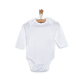 HelloBaby Unisex White Long Sleeve Bodysuits 12 Pack - White