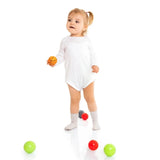 HelloBaby Unisex White Long Sleeve Bodysuits 12 Pack - White