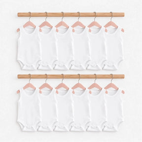 HelloBaby Unisex White Sleeveless Vest Bodysuits 12 Pack - White White - ebebek