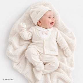 Bebetto 5 Piece Baby Hospital Bag Set on a Hanger (Newborn) Beige - ebebek