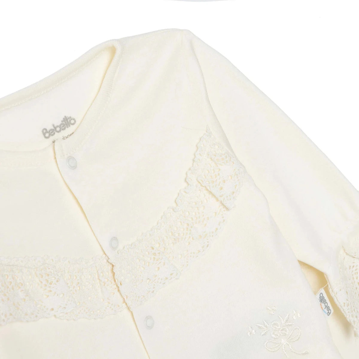 Bebetto Long Sleeve Baby Cardigan & Leggings Set (Newborn to 6-9 Months) Ecru - ebebek