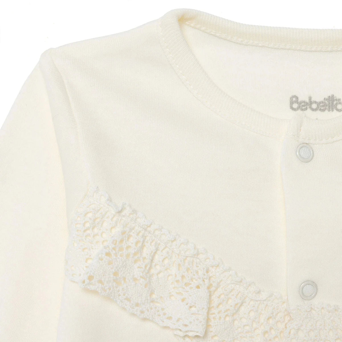 Bebetto Long Sleeve Baby Cardigan & Leggings Set (Newborn to 6-9 Months) Ecru - ebebek