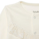 Bebetto Long Sleeve Baby Cardigan & Leggings Set (Newborn to 6-9 Months) Ecru - ebebek