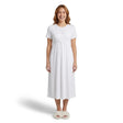 Baby Mom Women's Short Sleeve V-Neck Nightdress (S to 2XL) Ecru - ebebek