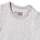 HelloBaby 2 Pack Striped Short Sleeve Baby Bodysuits (1-3 Months to 2-3 Years) Light Brown - ebebek