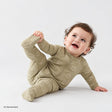 HelloBaby Long Sleeve Baby Sleepsuit with Feet (Newborn to 6-9 Months) Green - ebebek