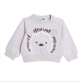 HelloBaby Hedgehog Print Baby Sweatshirt (1-3 Months to 12 Months) Mink - ebebek