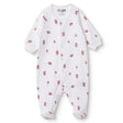 HelloBaby Girls Footed Romper Flower - Ecru Ecru - ebebek