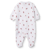 HelloBaby Girls Footed Romper Flower - Ecru Ecru - ebebek