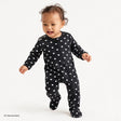 HelloBaby Long Sleeve Baby Sleepsuit with Feet (Newborn to 6-9 Months) - Black Black - ebebek