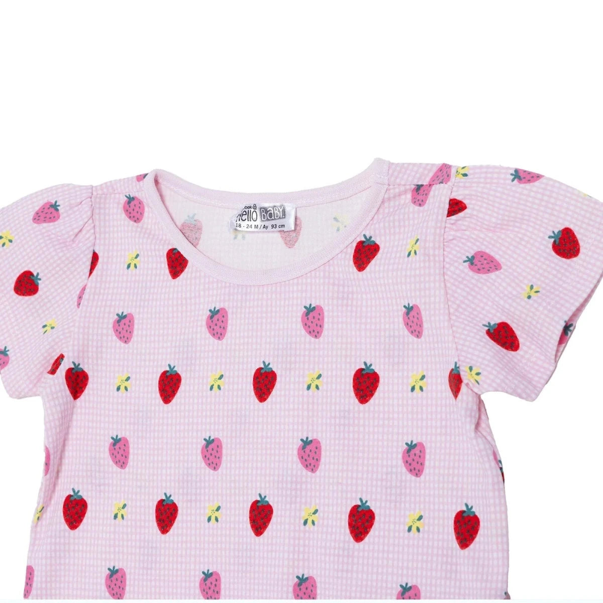 HelloBaby Girls T-shirt & Shorts Set Print - Pink Printed Pink Printed - ebebek