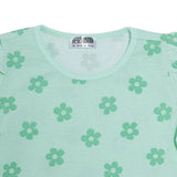 HelloBaby Girls T-shirt & Shorts Set Floral Print - Green Printed Green Printed - ebebek