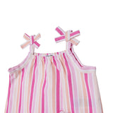 HelloBaby Girls Blouse - Shorts Striped Styled Collar - Pink Printed Pink Printed - ebebek