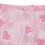 HelloBaby Girls T-shirt & Shorts Set Heart Print - Ecru Ecru - ebebek