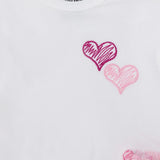 HelloBaby Girls T-shirt & Shorts Set Heart Print - Ecru Ecru - ebebek