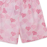 HelloBaby Girls T-shirt & Shorts Set Heart Print - Ecru Ecru - ebebek