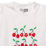 HelloBaby Girls T-shirt & Shorts Set Cherry Print - Red Red - ebebek