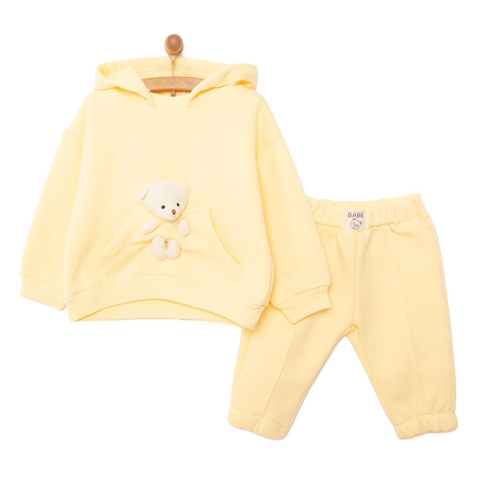 Tuffy Teddy Line Girl Jogging Set - Yellow - ebebek - Black Friday