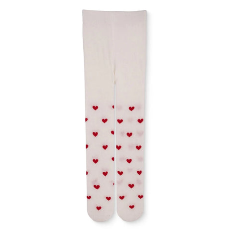 HelloBaby Girls Tights Heart - White White - ebebek