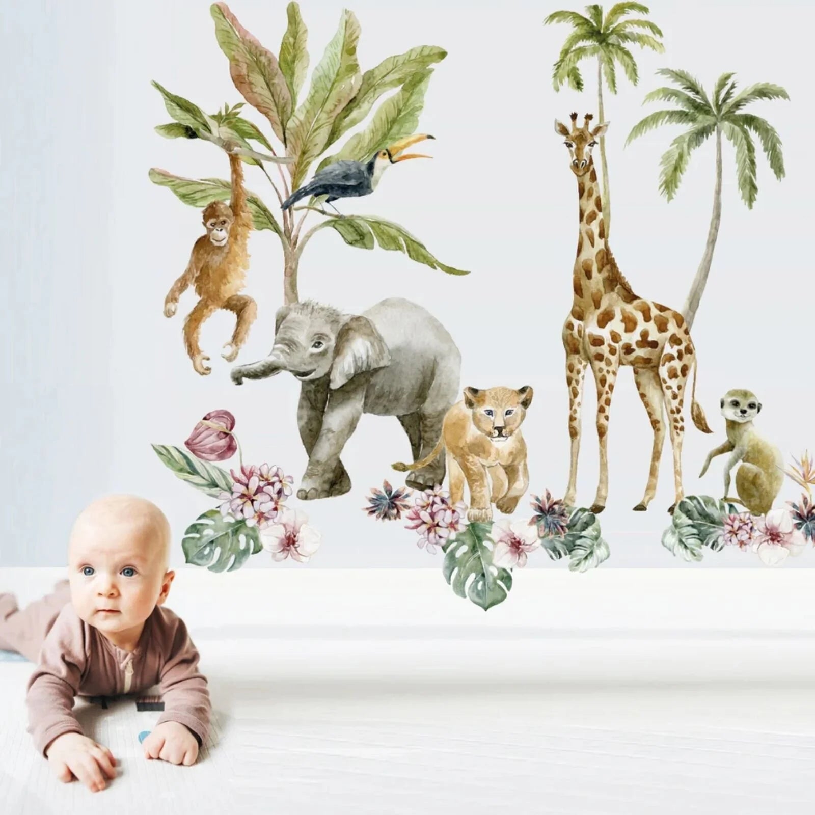 Live Vida Tropical Giraffe Large Wall Stickers - ebebek - Black Friday