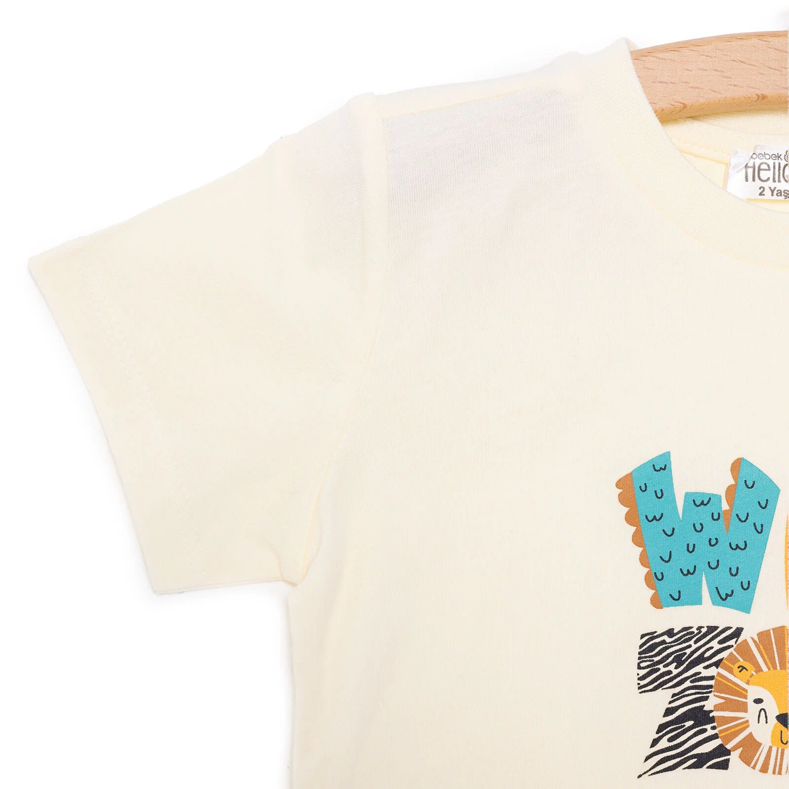 HelloBaby Basic Boy Lion Printed Tshirt - Light Yellow - ebebek - Black Friday