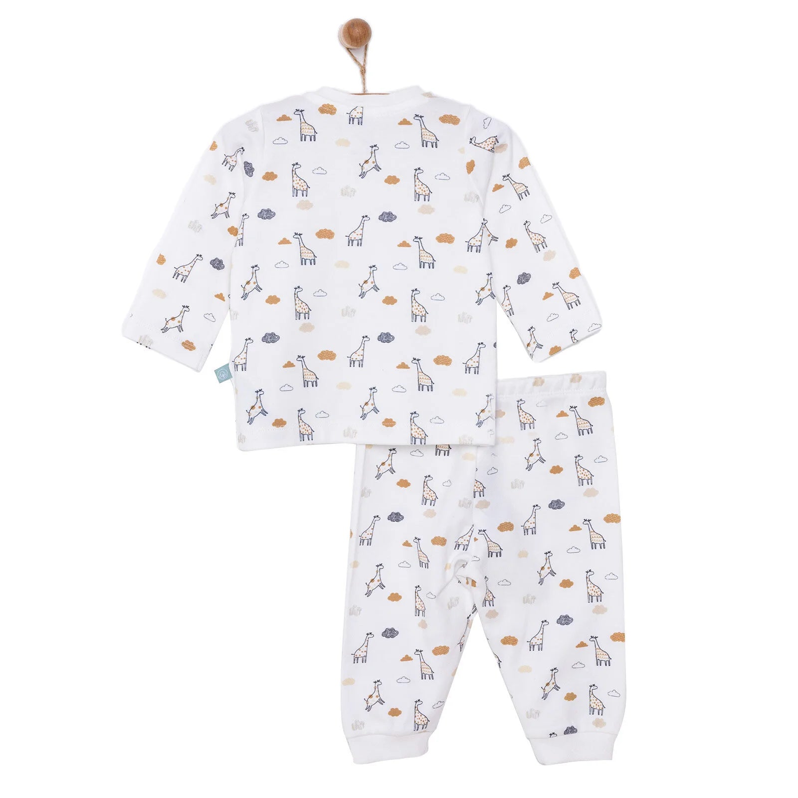 Pambuliq Baby Girl Long Sleeve Pyjamas Set - Ecru - ebebek - Black Friday