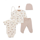 HelloBaby Baby Boy 5 Pcs Newborn Starter Set - Khaki - ebebek - Black Friday