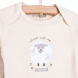 HelloBaby Baby Girl Long Sleeve Bodysuit 2 pcs - Beige - ebebek - Black Friday