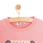 HelloBaby Basic Low Raised Teddy Bear Printed Sweatshirt - Light Rose - ebebek - Black Friday