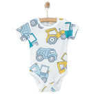 HelloBaby Animal Patterned Short Sleeve Body - Ecru - ebebek - Black Friday