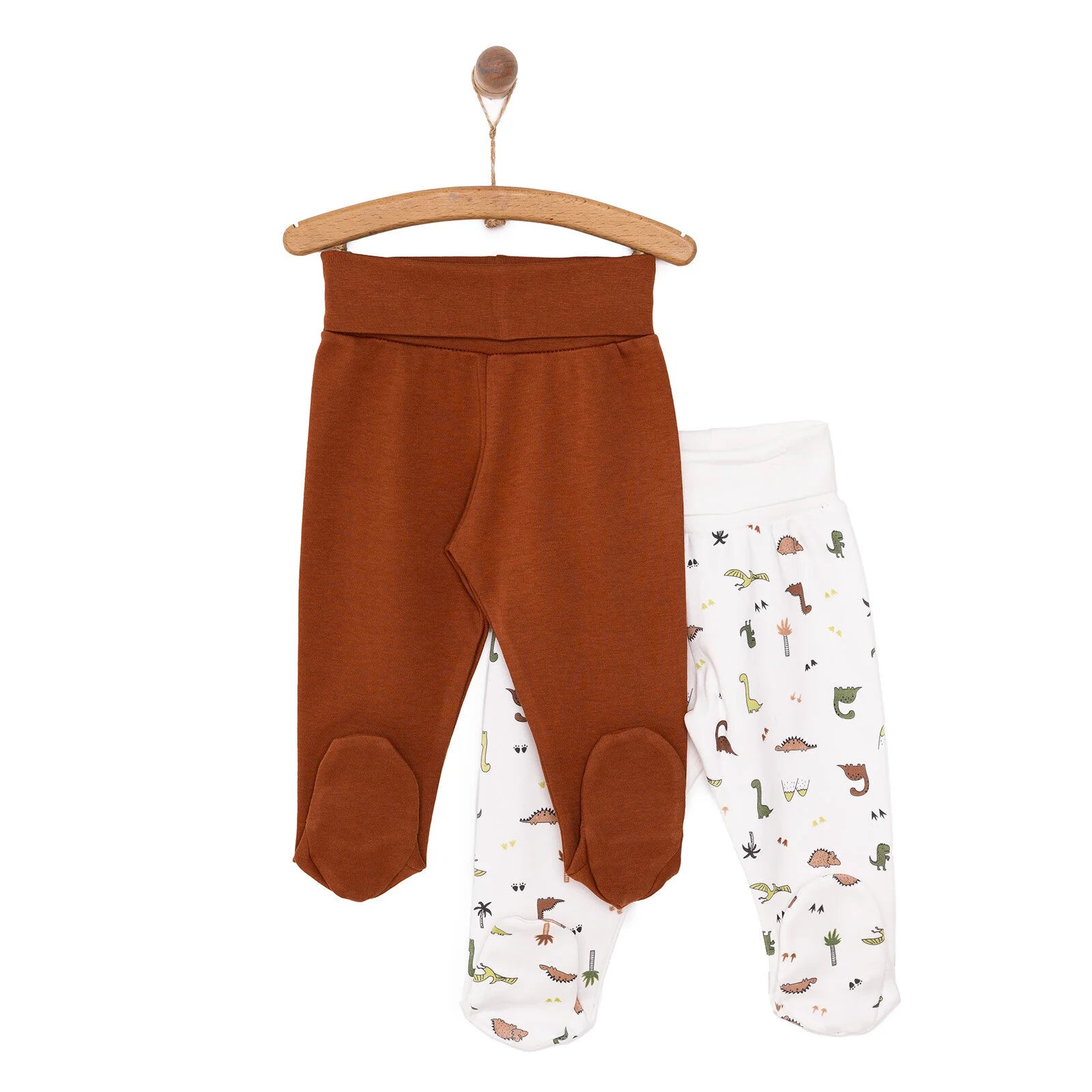 Tiffany Baby Boy 2 Pcs Footed Bottom - Brown - ebebek - Black Friday