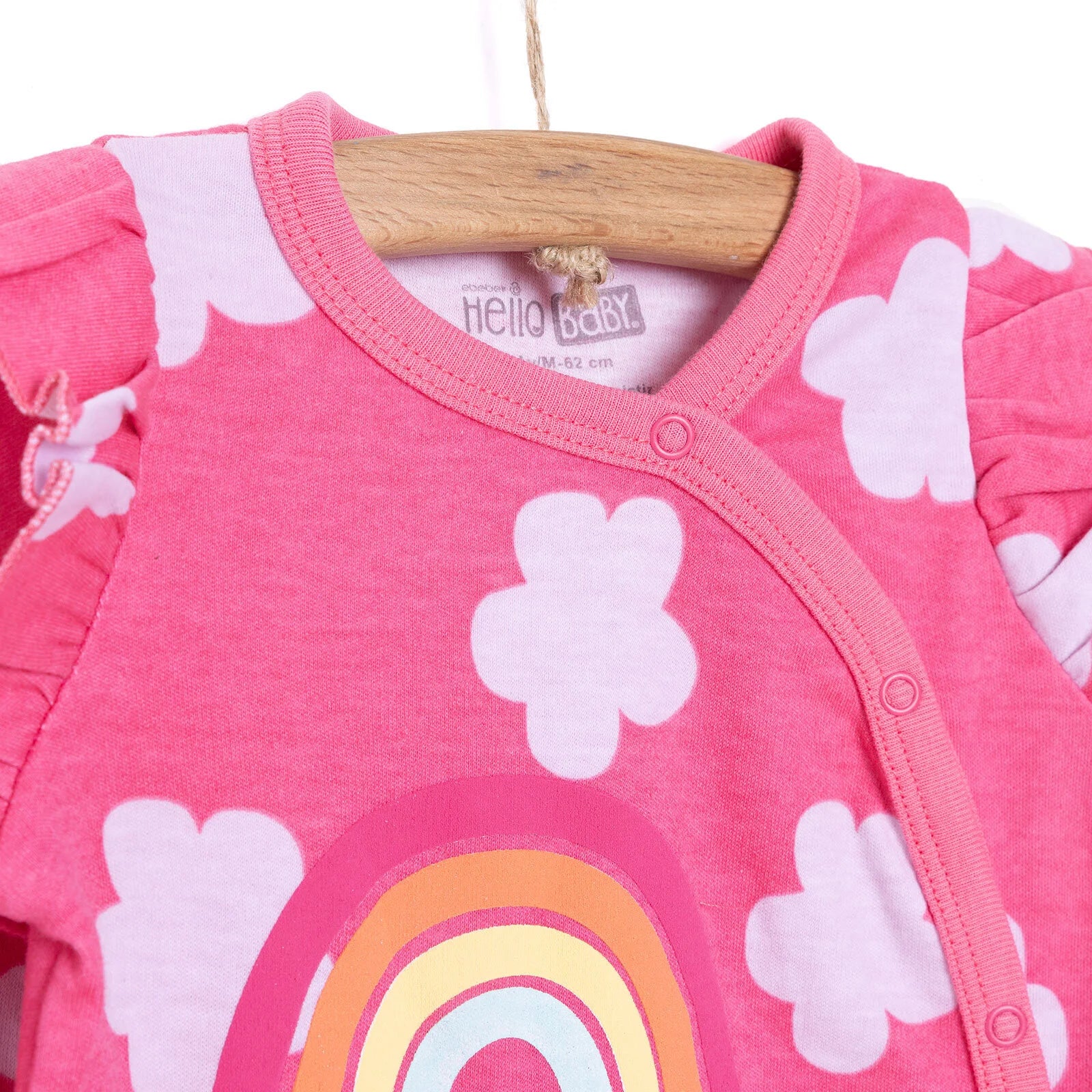 HelloBaby Newborn Girl Footed Jumpsuit - Pink - ebebek - Black Friday