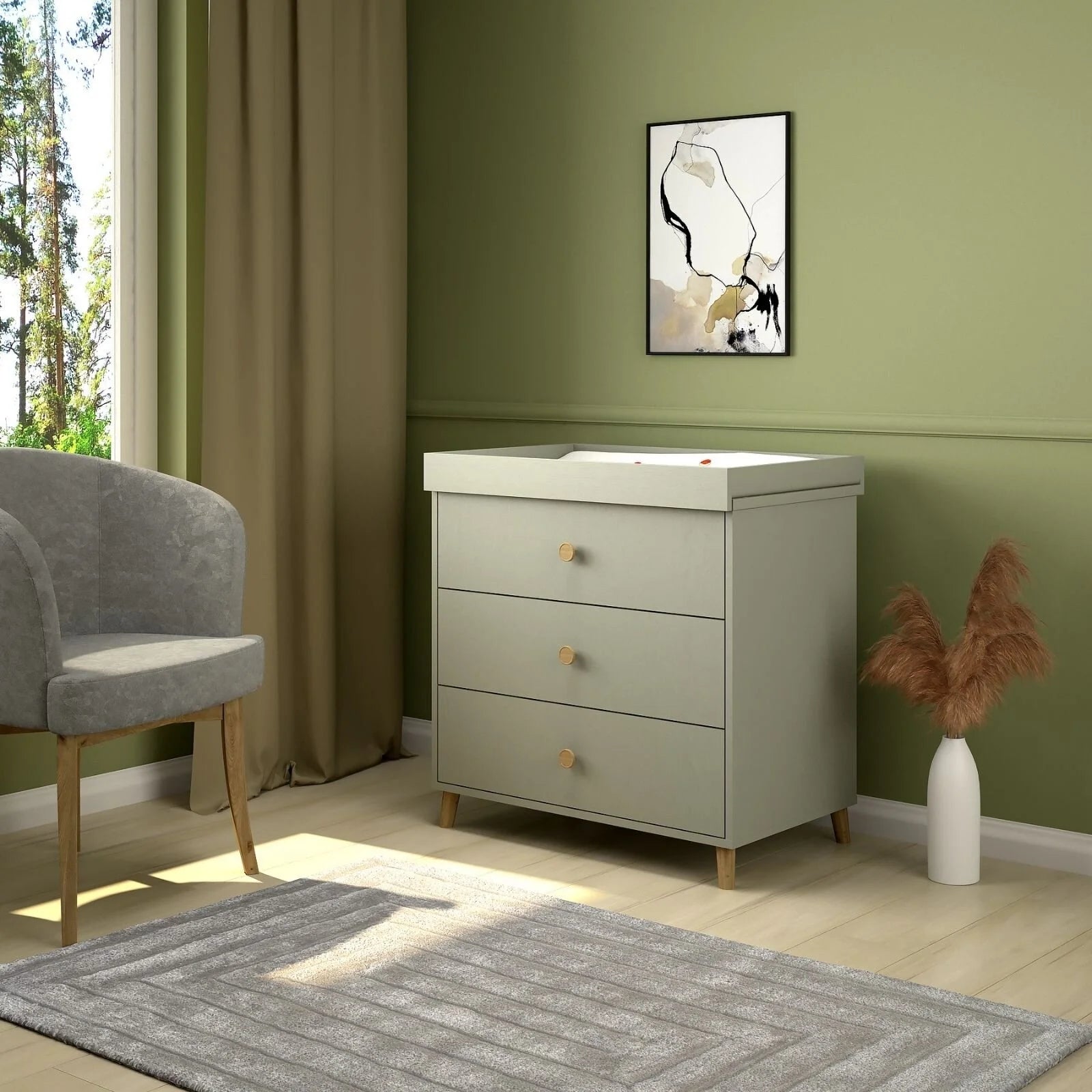 Shefa Kids 890 Changing Dresser - Grey - ebebek - Black Friday