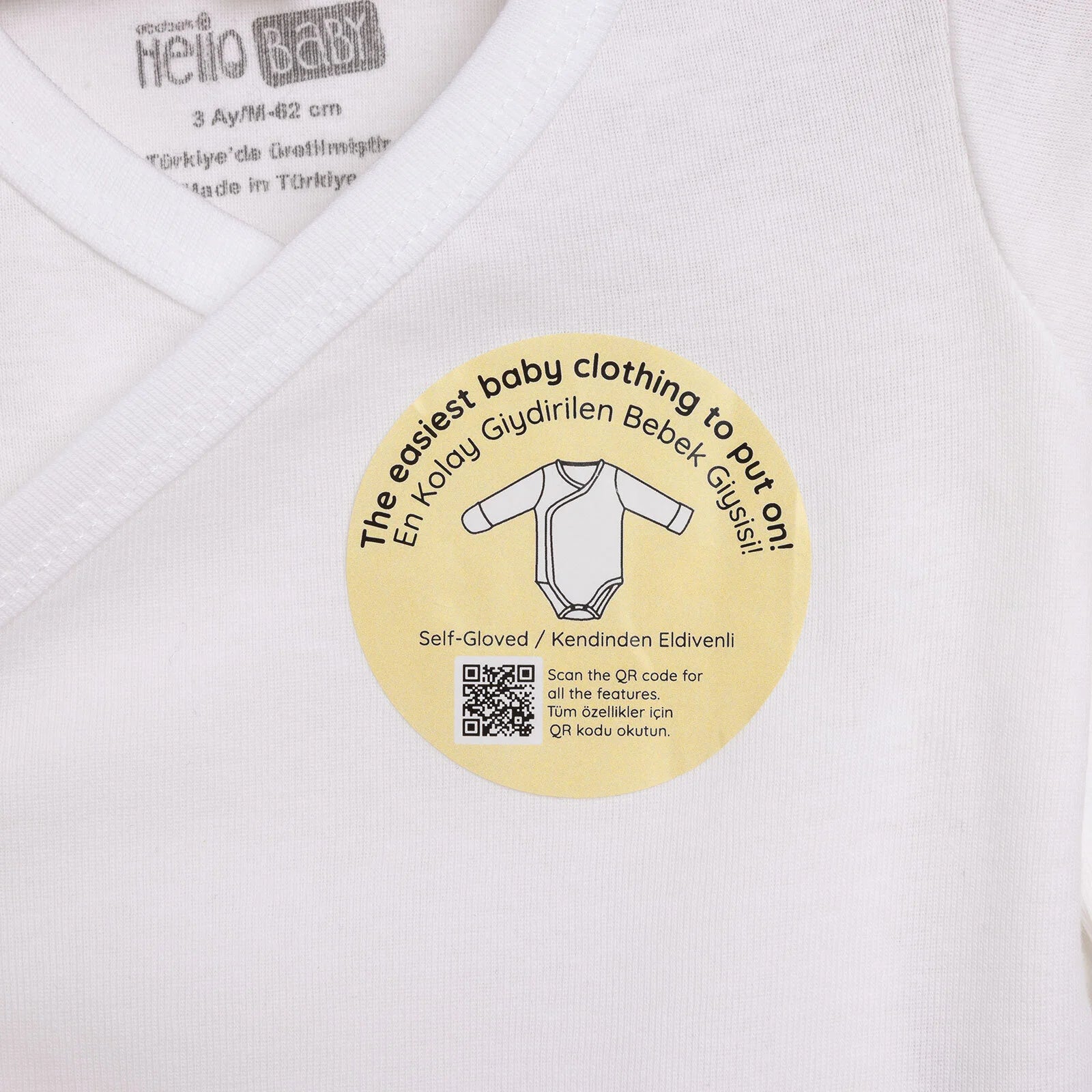 HelloBaby Bodysuit - Ecru - ebebek - Black Friday