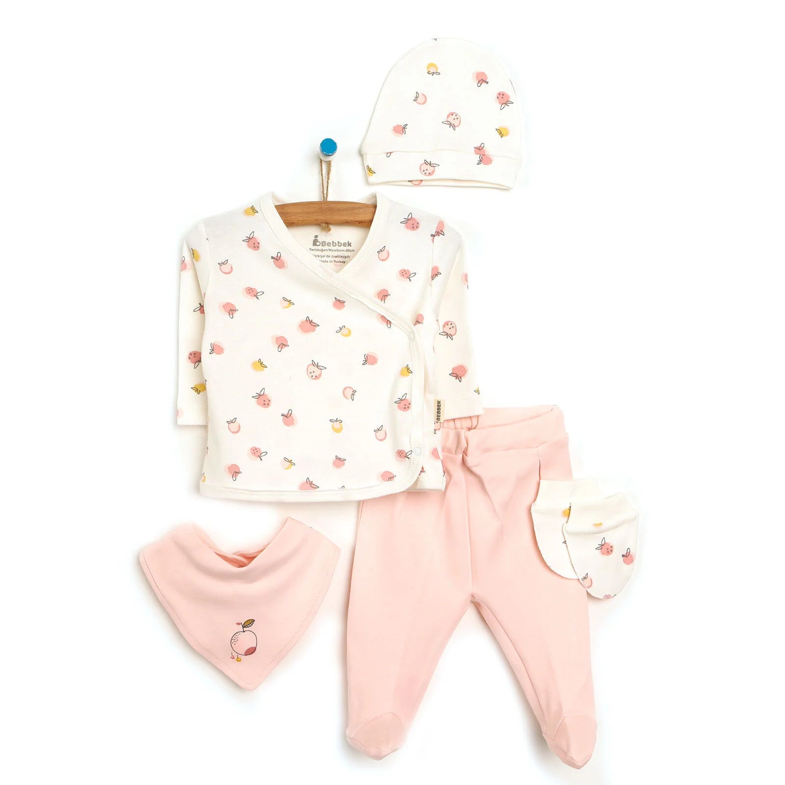 Bebbek Baby Girl 5 Pcs Newborn Gift Starter Set - Powder - ebebek - Black Friday